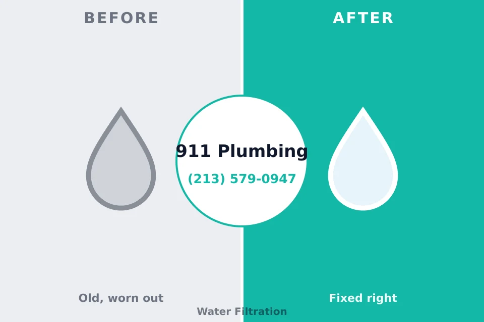 Before and after: plumbing repair Watkins Glen, NY